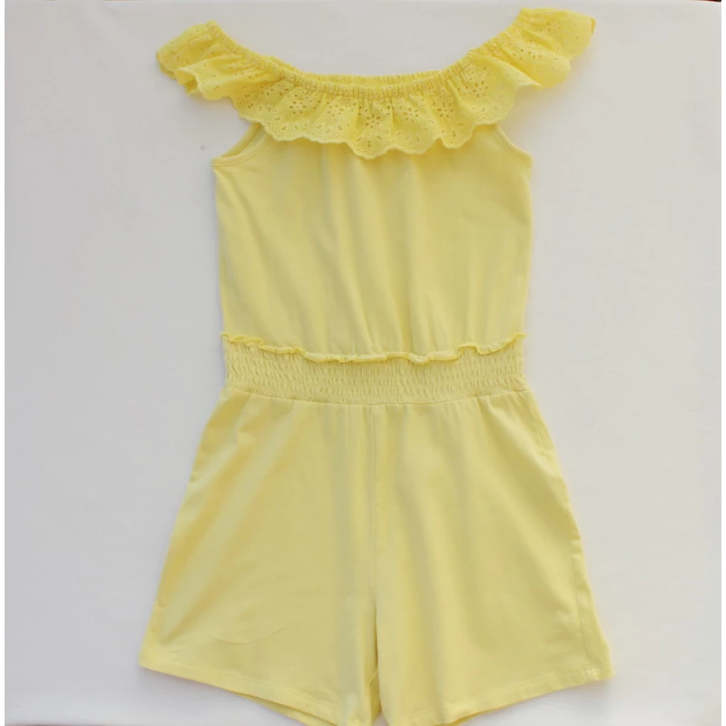 146 Vállra húzható pamut playsuit