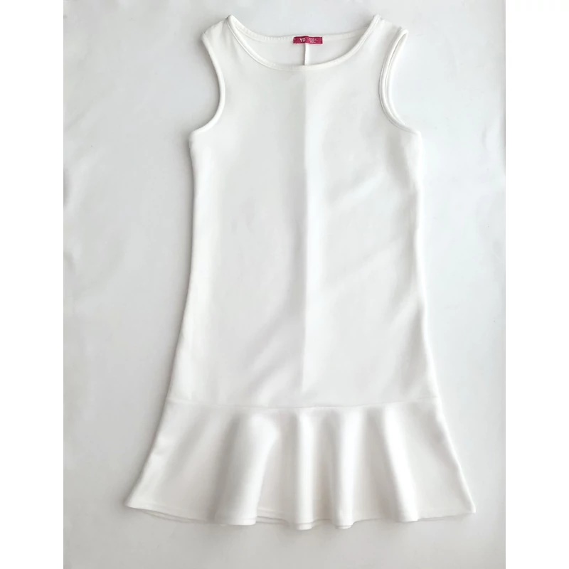 152 Fehér alkalmi peplum ruha