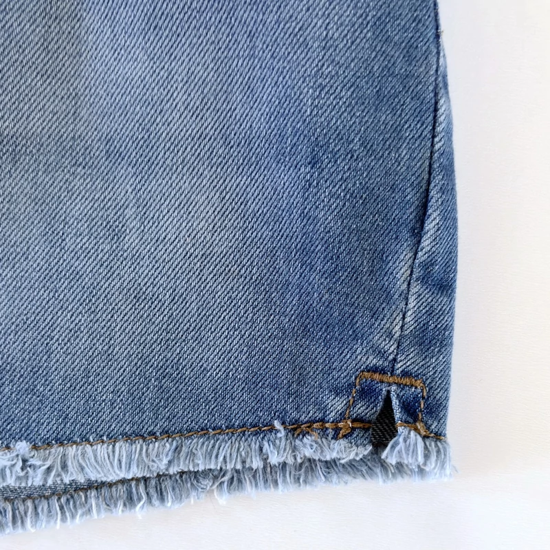 Next rojtos aljú 166-os farmer short tinilányoknak, világoskék pamutból
