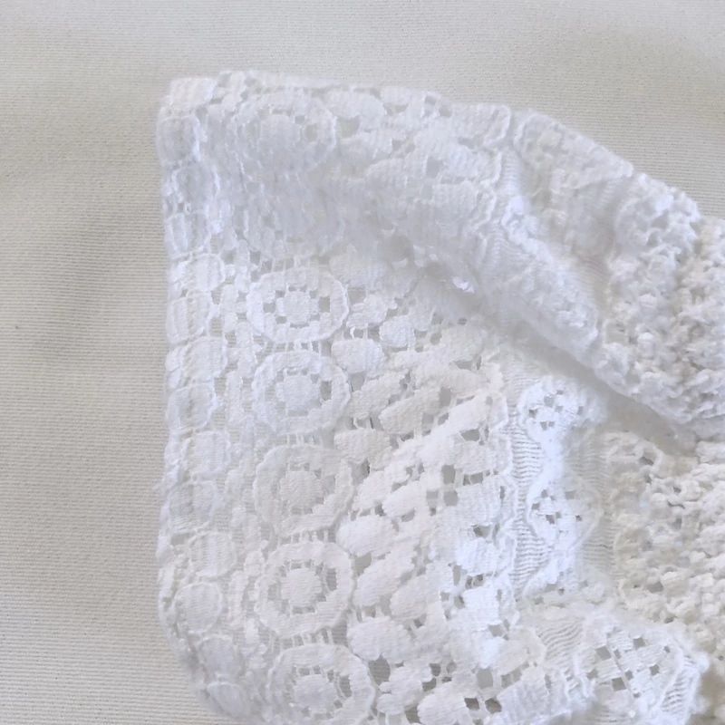 164 Alkalmi fehér csipke playsuit
