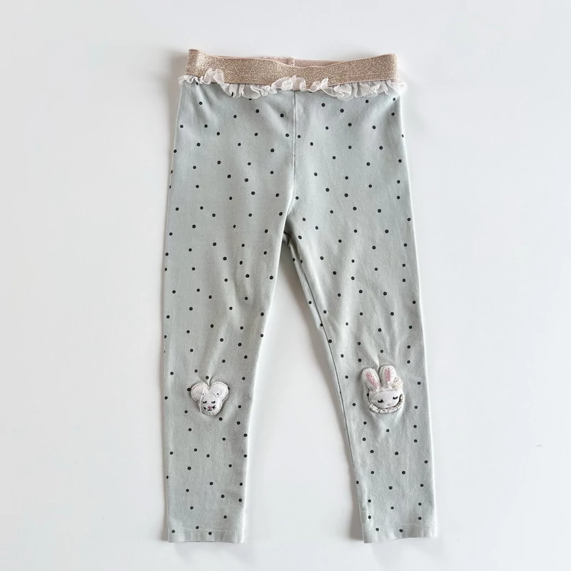 3-4 éves Next tüllös nyuszis pamut leggings 104