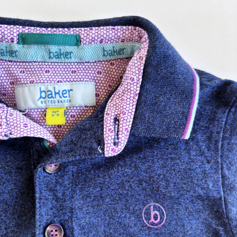 Ted Baker csíkos pamut póló, használt gyerekruha, 104-es méret