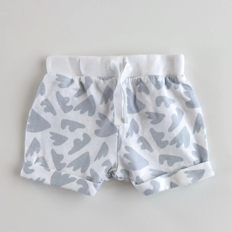 Mintás pamut kisfiú short – Primark, 3–6 hónapos (68)