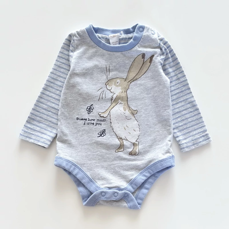 3-6 hónapos Peter Rabbit pamut body 68