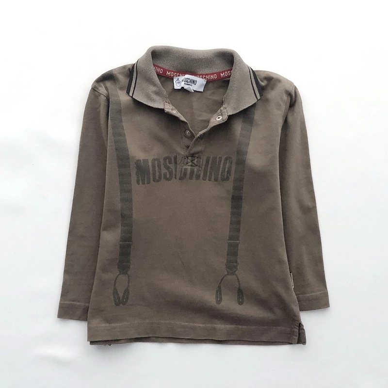 3 év Moschino galléros pamut felső 98