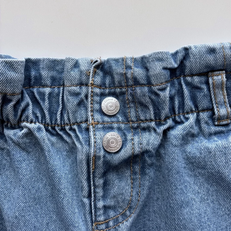 4-5 éves Paperbag Mom Jeans farmernadrág 110