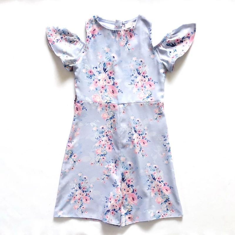 5 év Virágos alkalmi playsuit 110