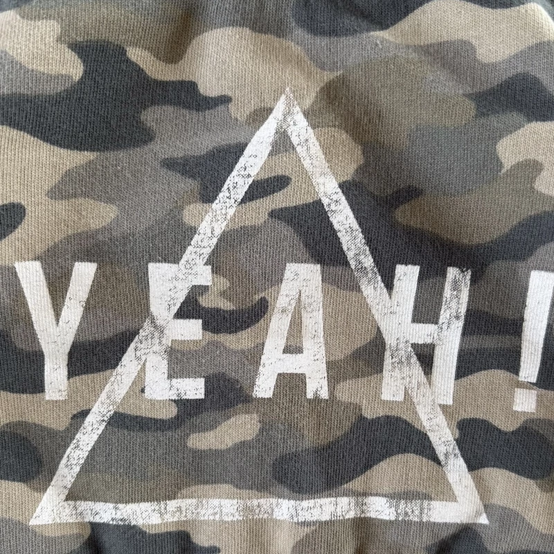 56-os Next terepmintás Yeah pamut pulóver kisfiúnak