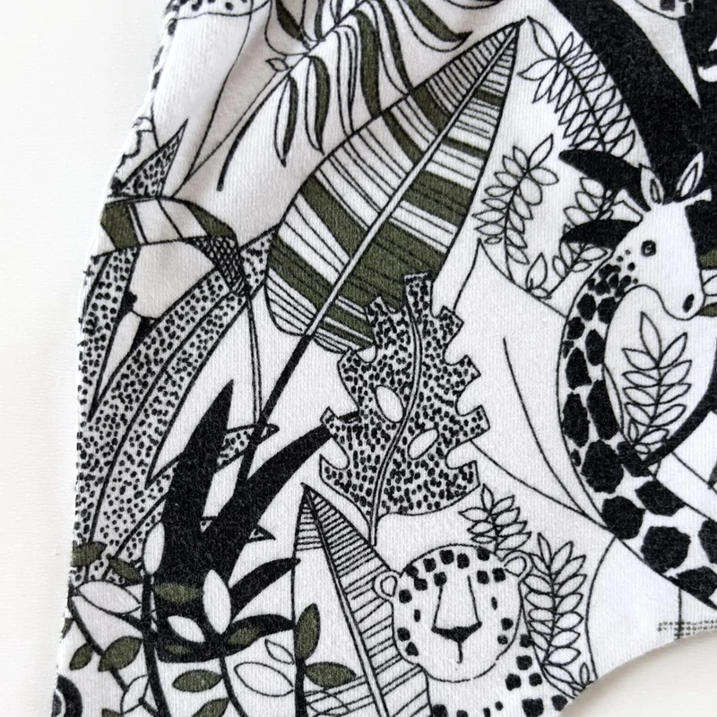 62-es Next dzsungel mintás pamut kisfiú nadrág – 0-3 hónap