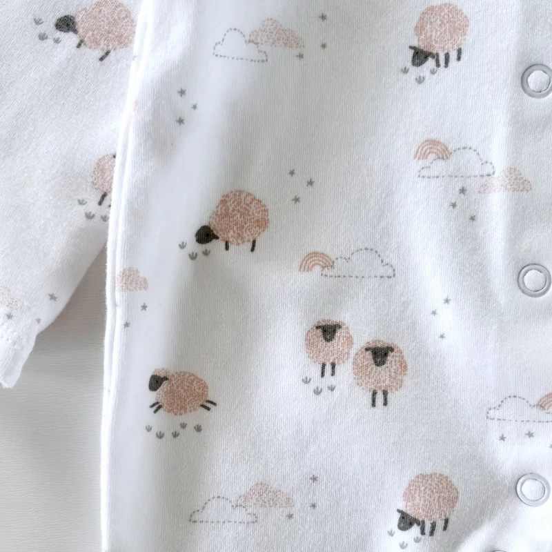 68-as bárányos pamut unisex rugdalózó – John Lewis