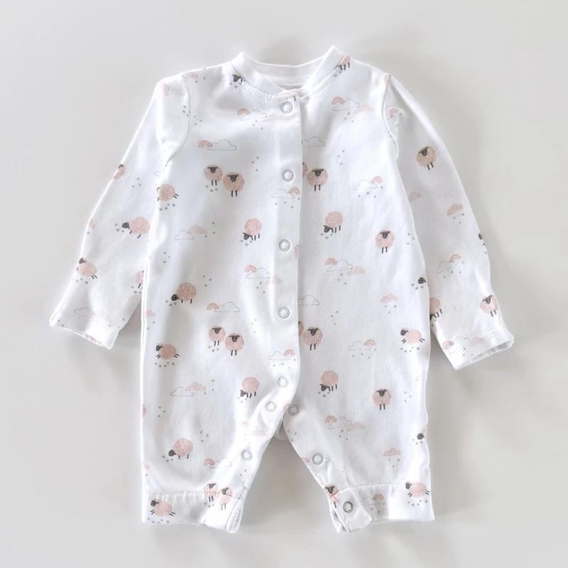 68-as bárányos pamut unisex rugdalózó – John Lewis