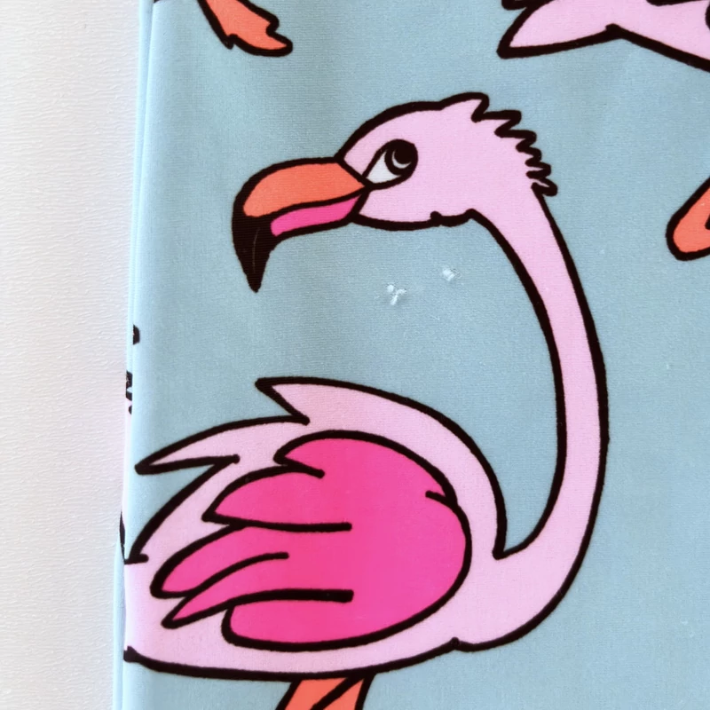 Next UPF 50+ flamingós kislány fürdőruha cipzárral – 68-as méret, 3–6 hónapos