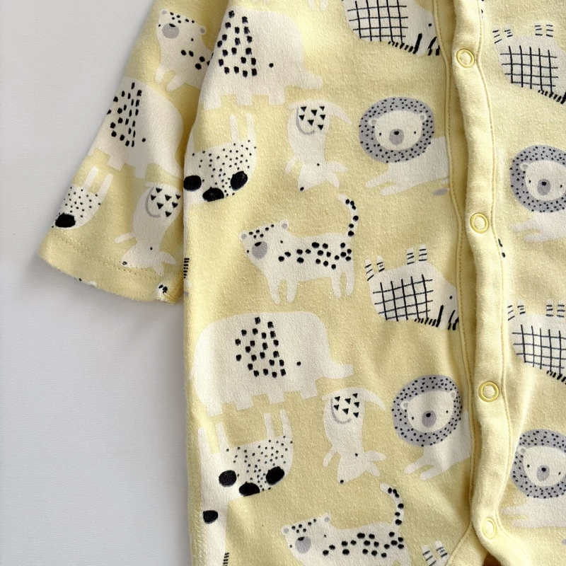 74-es Mothercare állatmintás pamut kisfiú rugdalózó