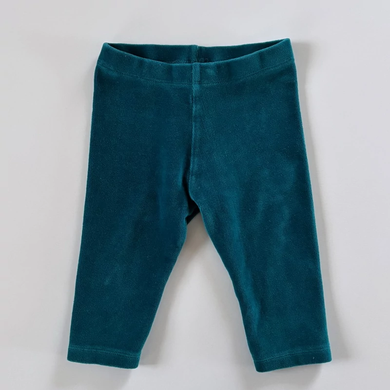 74-es Next petrolkék plüss kislány nadrág – 6-9 hónap