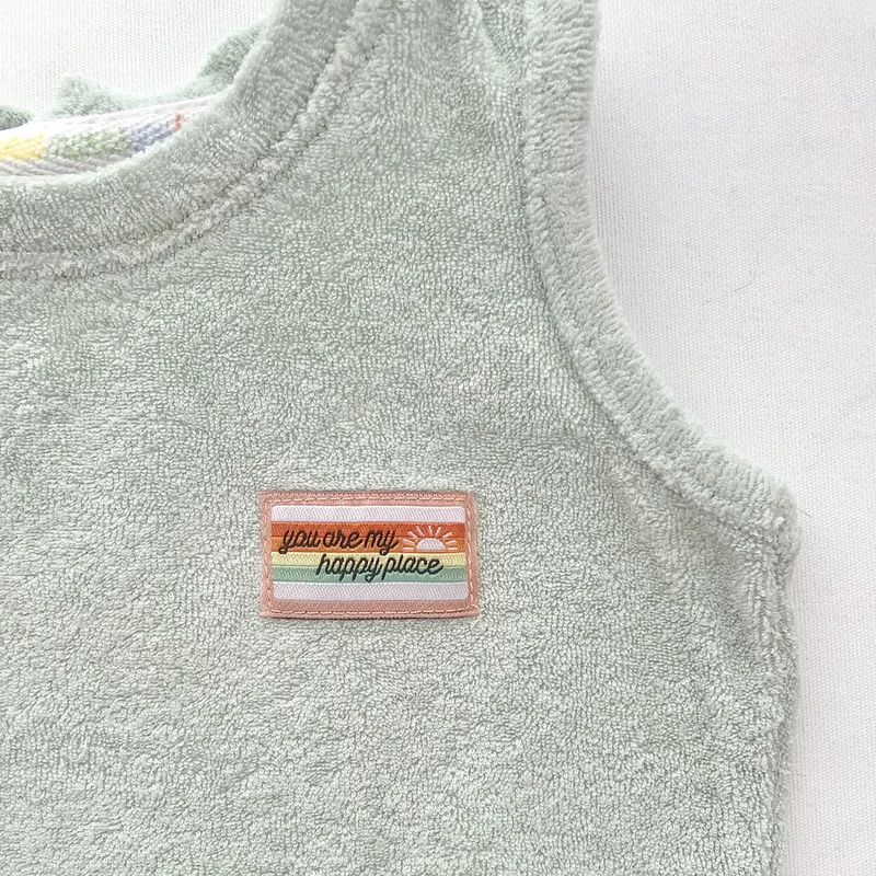 74 Menta frottír beach playsuit