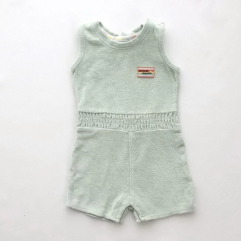 74 Menta frottír beach playsuit