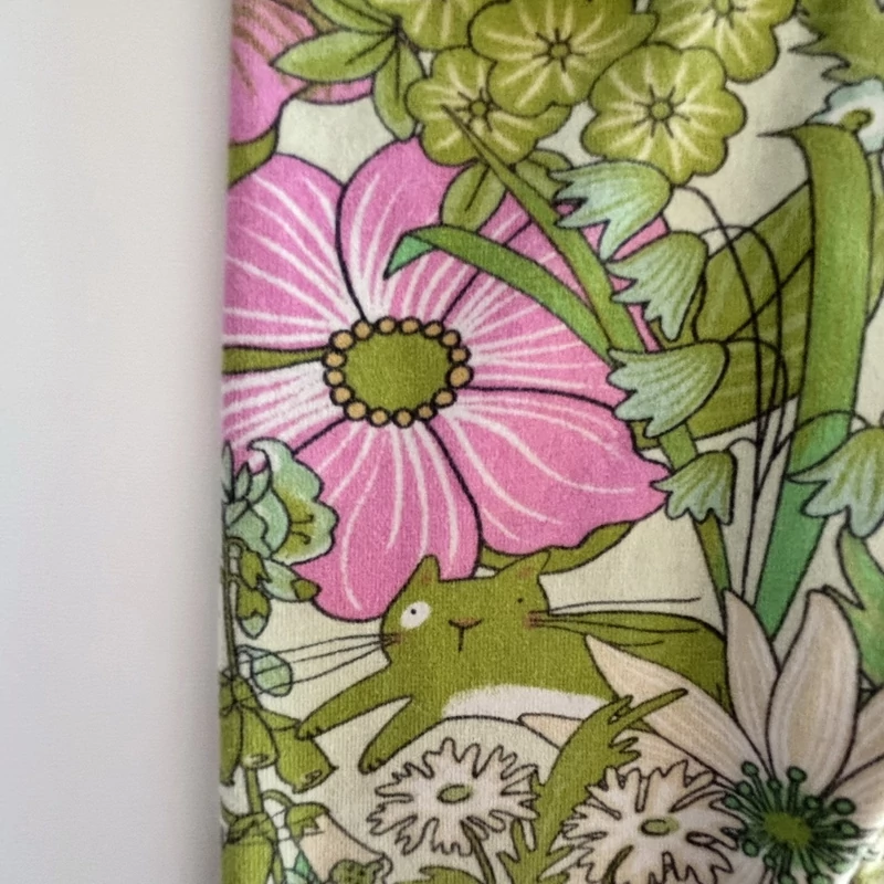 80-as Next mintás pamut kislány leggings – cicás és virágos minta