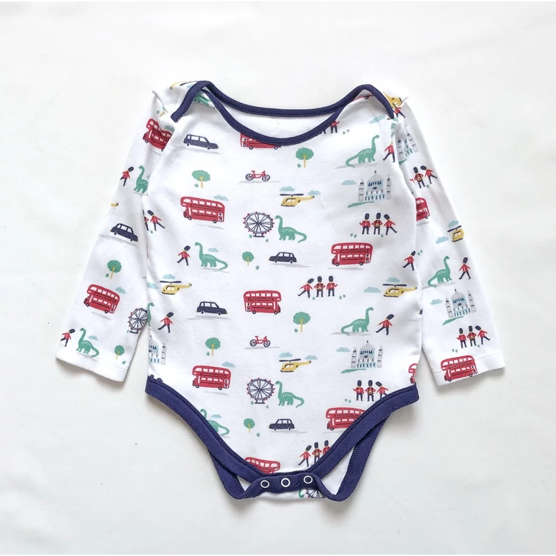 86 Mintás pamut body