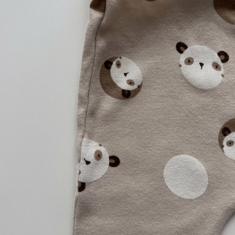 9-12 hónapos Pandás pamut nadrág 80