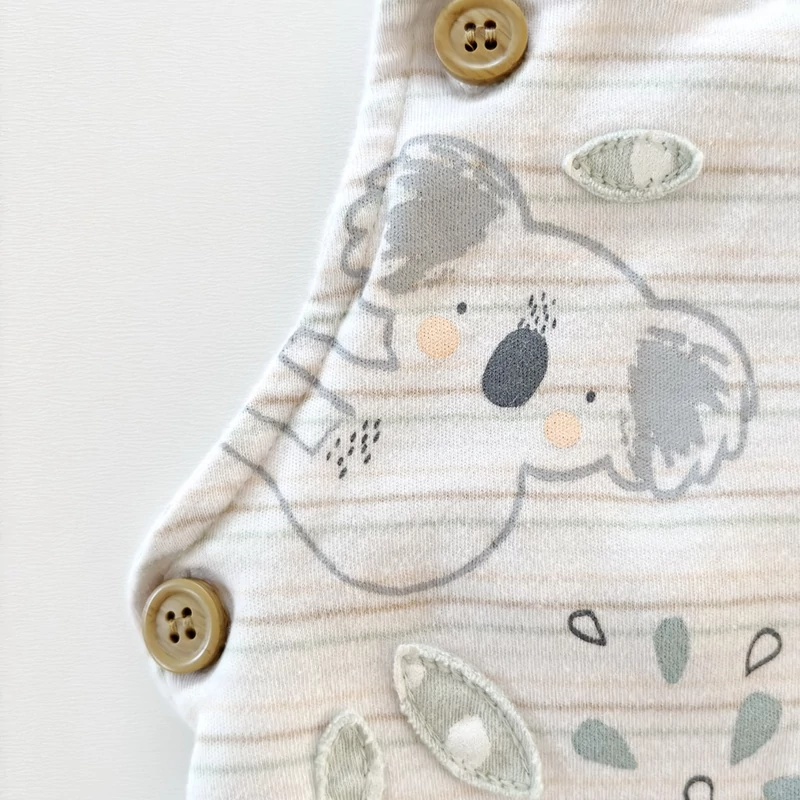 Mothercare kantáros kisfiú pamut rövidnadrág – 56-os, használt babaruha