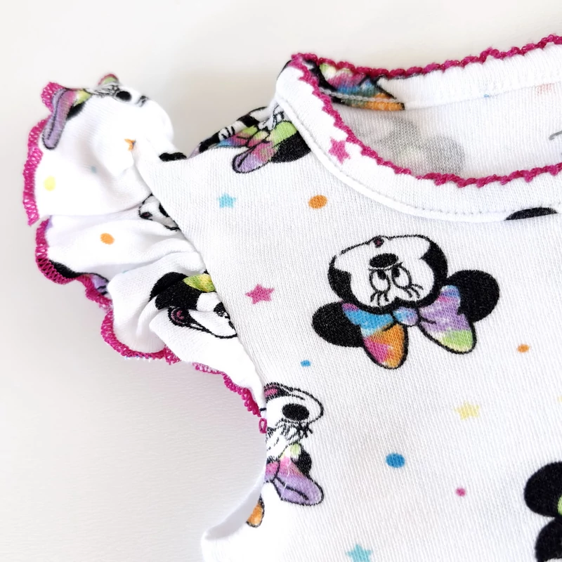 Primark Minnie Mouse mintás kislány pamut napozó – 50-es, használt babaruha