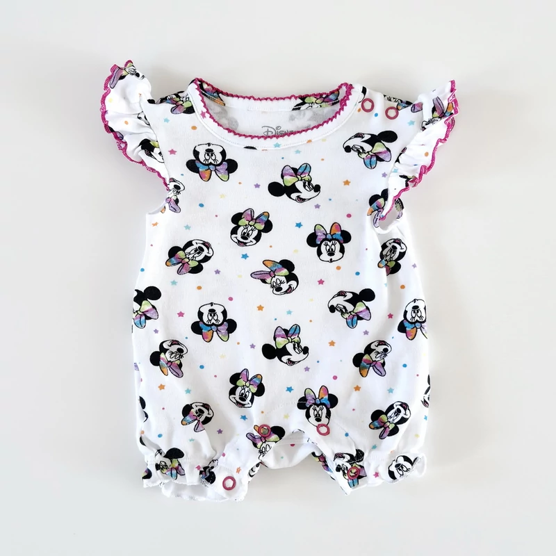 Primark Minnie Mouse mintás kislány pamut napozó – 50-es, használt babaruha